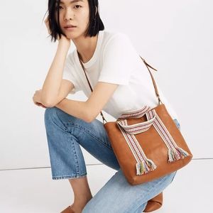 Small Transport Crossbody Woven Handle